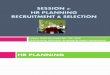 Lecture 3 - Recruitment & Selection
