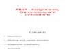 06_ABAP - Assignments, Conversions, And Calculations