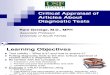 Critical Appraisal of Articles About Diagnostic Tests