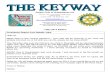 The Keyway - weekly newsletter for the Rotary Club of Queanbeyan - 1 May 2013 Edition