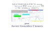 Mathematics with Word y Excel Microsoft 2007