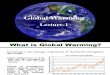 Lecture 1 Global Warming