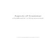 Aspects of Grammar - A Handbook for Writing Assessment