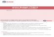 India Union budget fy14