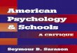 American Psychology & School (a Critique) Sarason