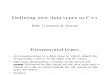 Defining New Data Types in c++