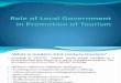 Role of Local Government in Promotion of Tourism