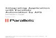 Integrating Application With Parallels Automation by APS 54