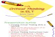 critical_thinking_in the classroom тренинг успех
