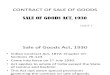 Unit 1 Sale of Goods Act 1930