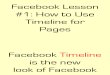 SMC1 Facebook Lesson How to Use Timeline for Pages
