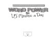 Word Power in 15 Minutes a Day 1
