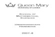 QMW Mathematical Sciences Handbook 2007-08