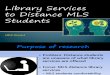 Library Services to Distance MLS Students