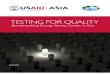 USAID/Asia, Testing for Quality, Benchmarking Energy Saving Lamps, 4-2010