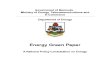 Government of Bermuda, Energy Green Paper - A National Policy Consultation on Energy, 2-2009