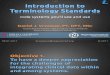 2011 09 01 - Introduction to Terminologies