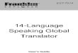 14 Language Speaking Global Translator Guide