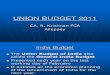 Budget Discussion 2011