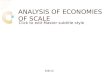 Analysis of Economies of Scale