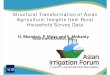2012 AIF D2S4 PPT Structural Transformation of Asian Agriculture Insights From Rural Household Survey Data H. Bhandari, P. Moya and S. Mohanty