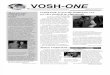 VOSH ONE Newsletter Winter Spring 2009 2010