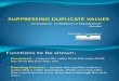 Boug 042208 Suppressing Duplicate Values