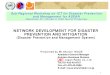 Network Development for Disaster Prevention and Mitigation