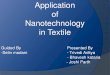 Application of Nanotechnology in Textile