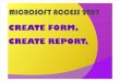 Create Form,Report
