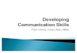 Developing Communication Skills (1)