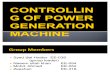 Controlling of Power Generation Machine
