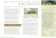 Spring 2009 Horizons, Muir Heritage Land Trust Newsletter
