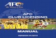 AFC Club Licensing Manual 1-2010