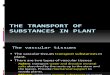 The Transport of Substances in Plant