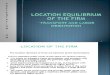 Location Equilibrium of the Firm