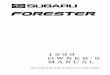 1999 Forester Owner's Manual