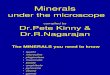 Minerals Under Microscope