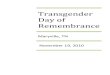 2010 Transgender Day of Remembrance