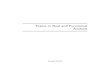Topics in Real an Functional Analysis