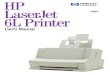 HP LaserJet 6L User's Manual