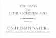 Schopenhauer Vol 2 on Human Nature