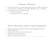 Game Theory Von Neuman and Morgenstern the Theory of Games3120