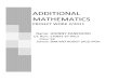 Additional Mathematics Project Work 2011/2 (Form 5)