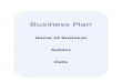 BLY Business Plan Template