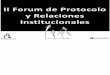 II Forum de Protocolo y Relaciones Institucionales