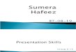 Presentation Skills(English Literature)