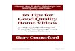 10 Tips for Good Quality Home Video