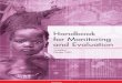 Handbook for Monitoring and Evaluation