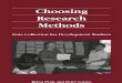 Choosing Research Methods: Data collection for development workers